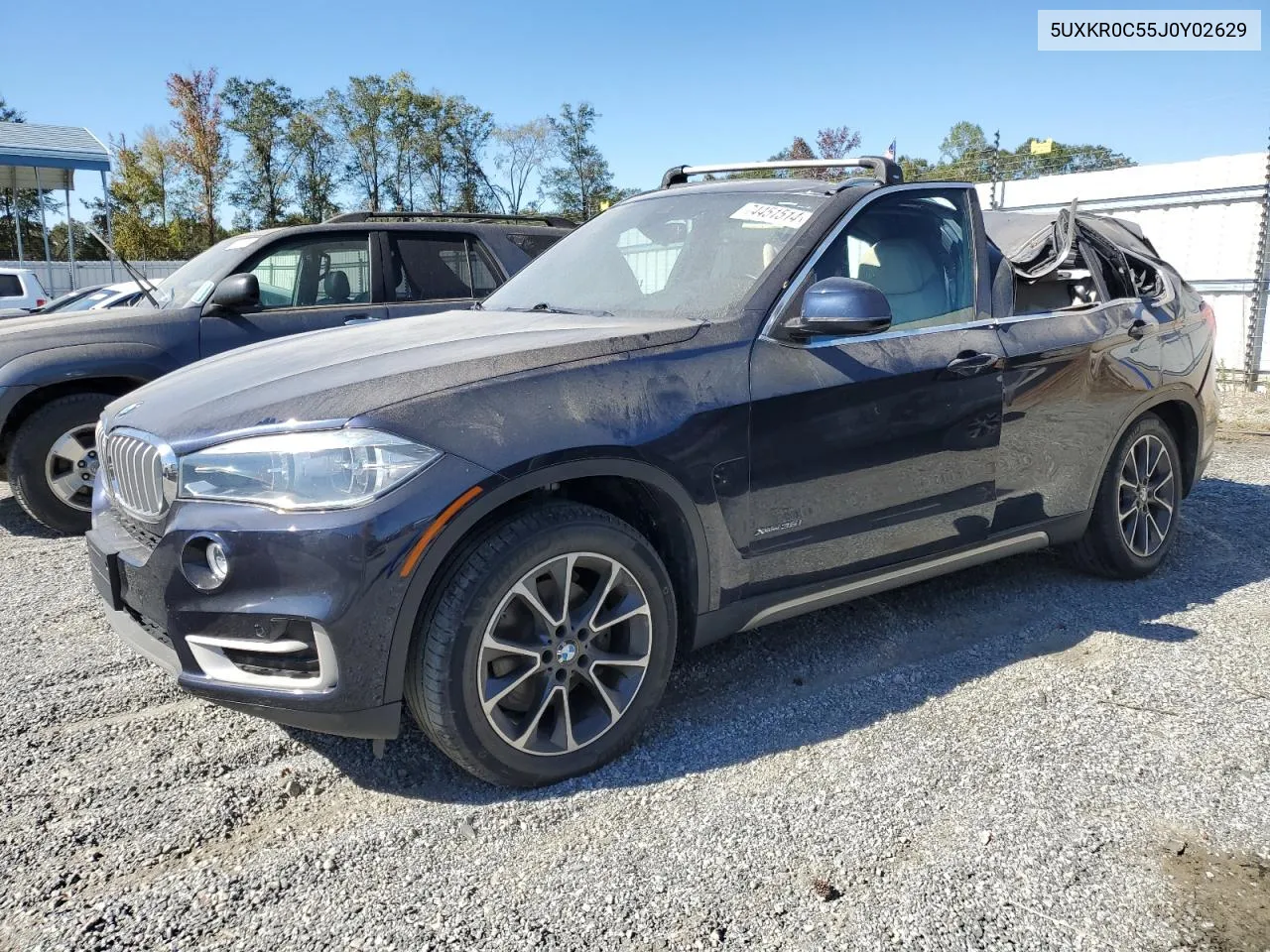 2018 BMW X5 xDrive35I VIN: 5UXKR0C55J0Y02629 Lot: 74451514