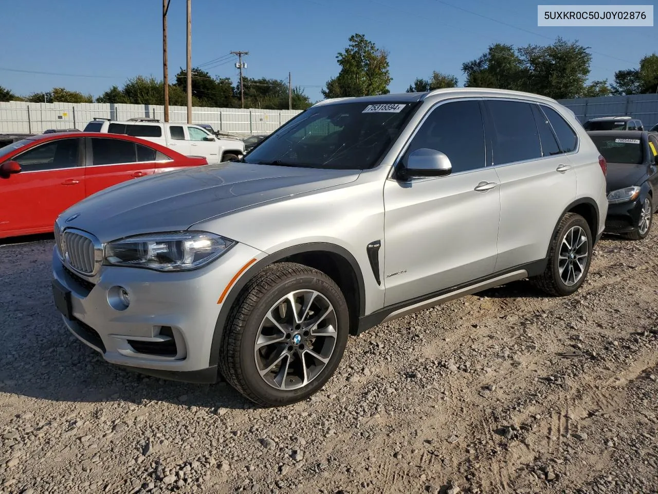 2018 BMW X5 xDrive35I VIN: 5UXKR0C50J0Y02876 Lot: 75315594