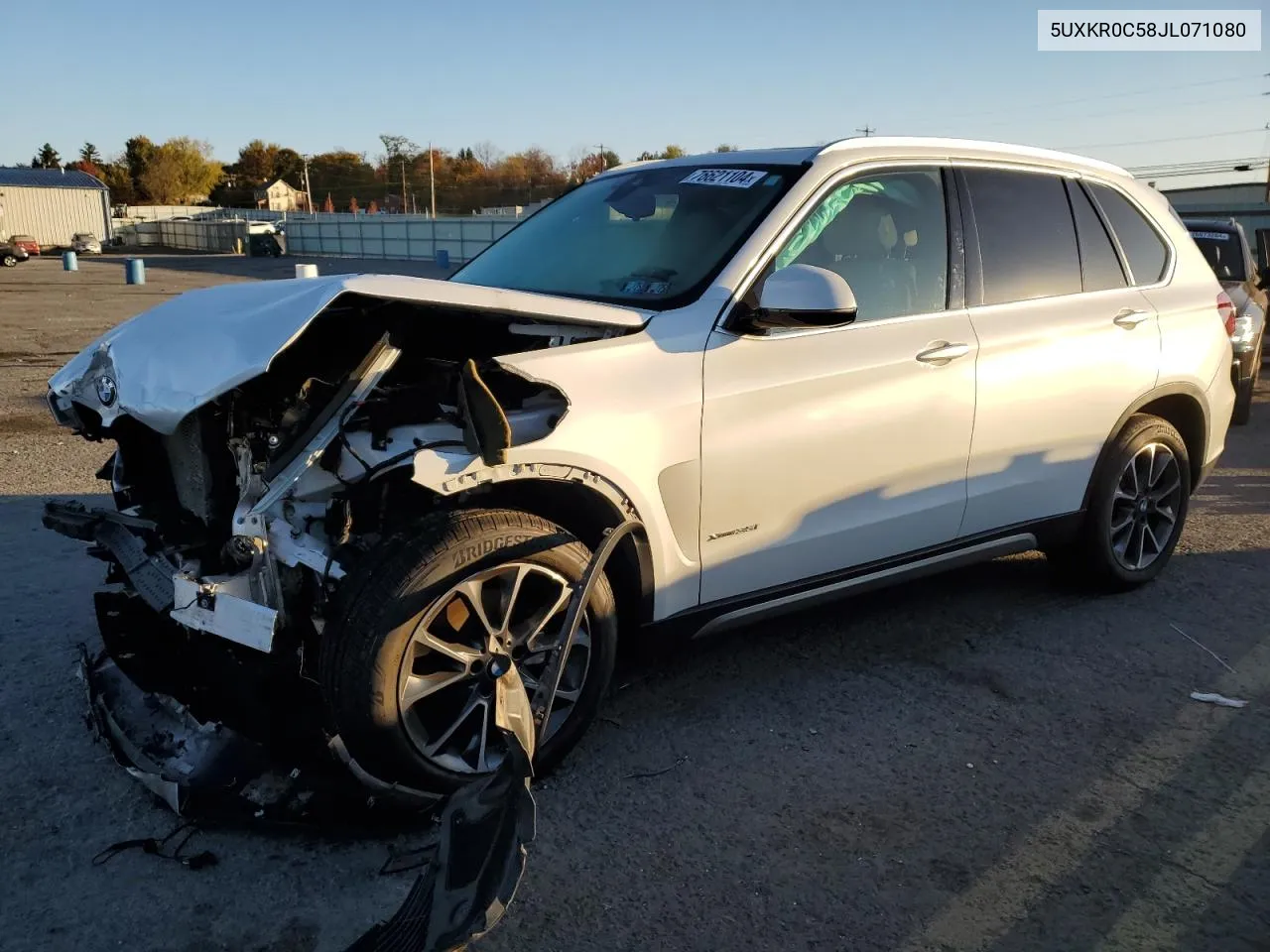 2018 BMW X5 xDrive35I VIN: 5UXKR0C58JL071080 Lot: 76621104