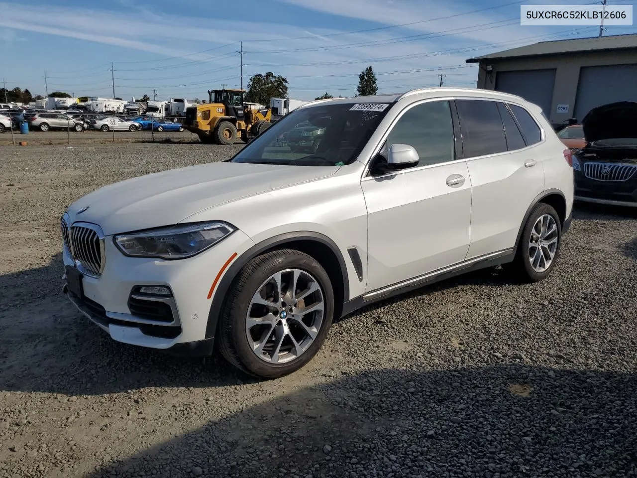 2019 BMW X5 xDrive40I VIN: 5UXCR6C52KLB12606 Lot: 72598274