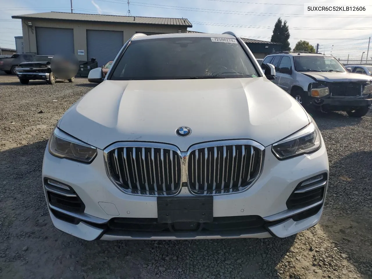 2019 BMW X5 xDrive40I VIN: 5UXCR6C52KLB12606 Lot: 72598274