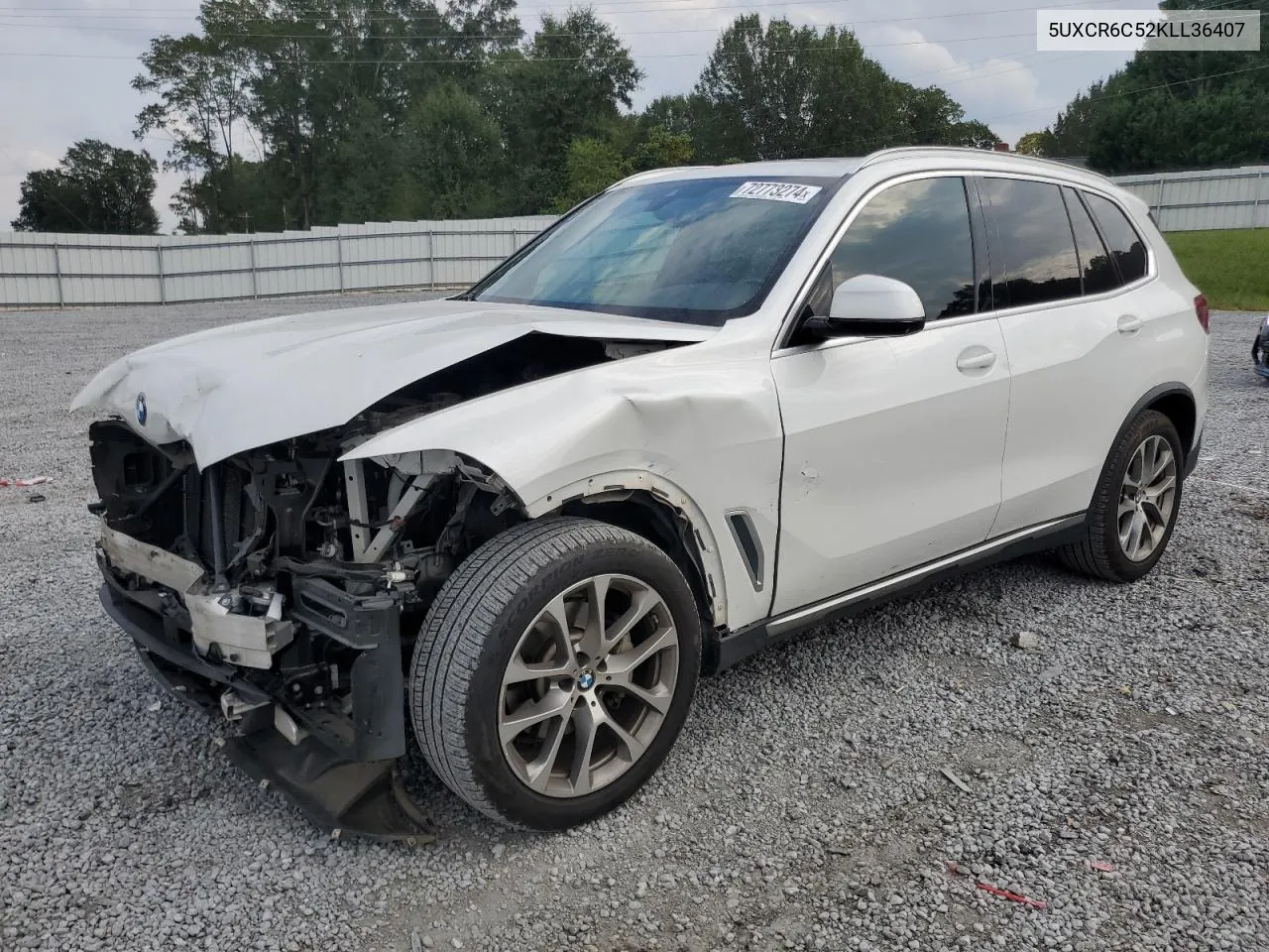 2019 BMW X5 xDrive40I VIN: 5UXCR6C52KLL36407 Lot: 72773274