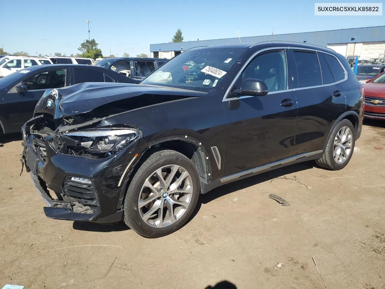 2019 BMW X5 xDrive40I VIN: 5UXCR6C5XKLK85822 Lot: 75040824