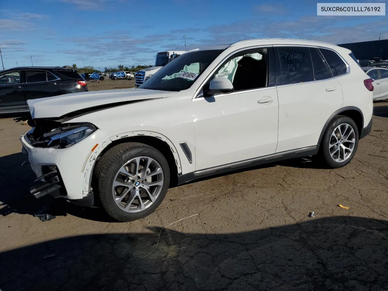 2020 BMW X5 xDrive40I VIN: 5UXCR6C01LLL76192 Lot: 74916894