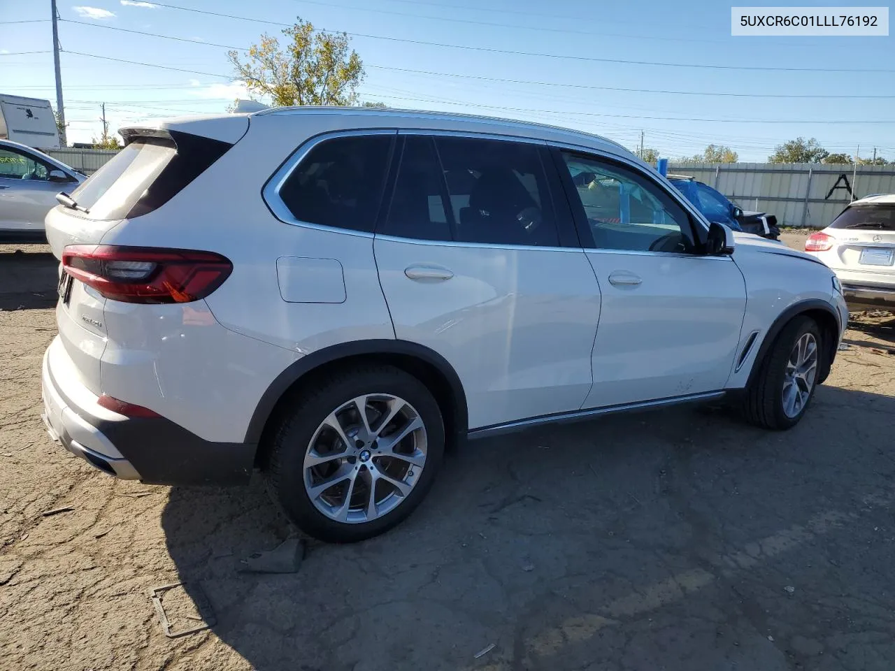 2020 BMW X5 xDrive40I VIN: 5UXCR6C01LLL76192 Lot: 74916894