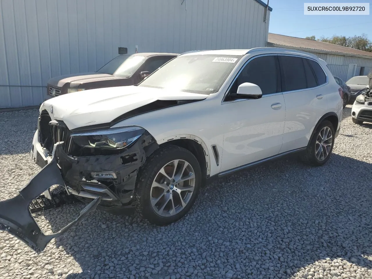 2020 BMW X5 xDrive40I VIN: 5UXCR6C00L9B92720 Lot: 74963904