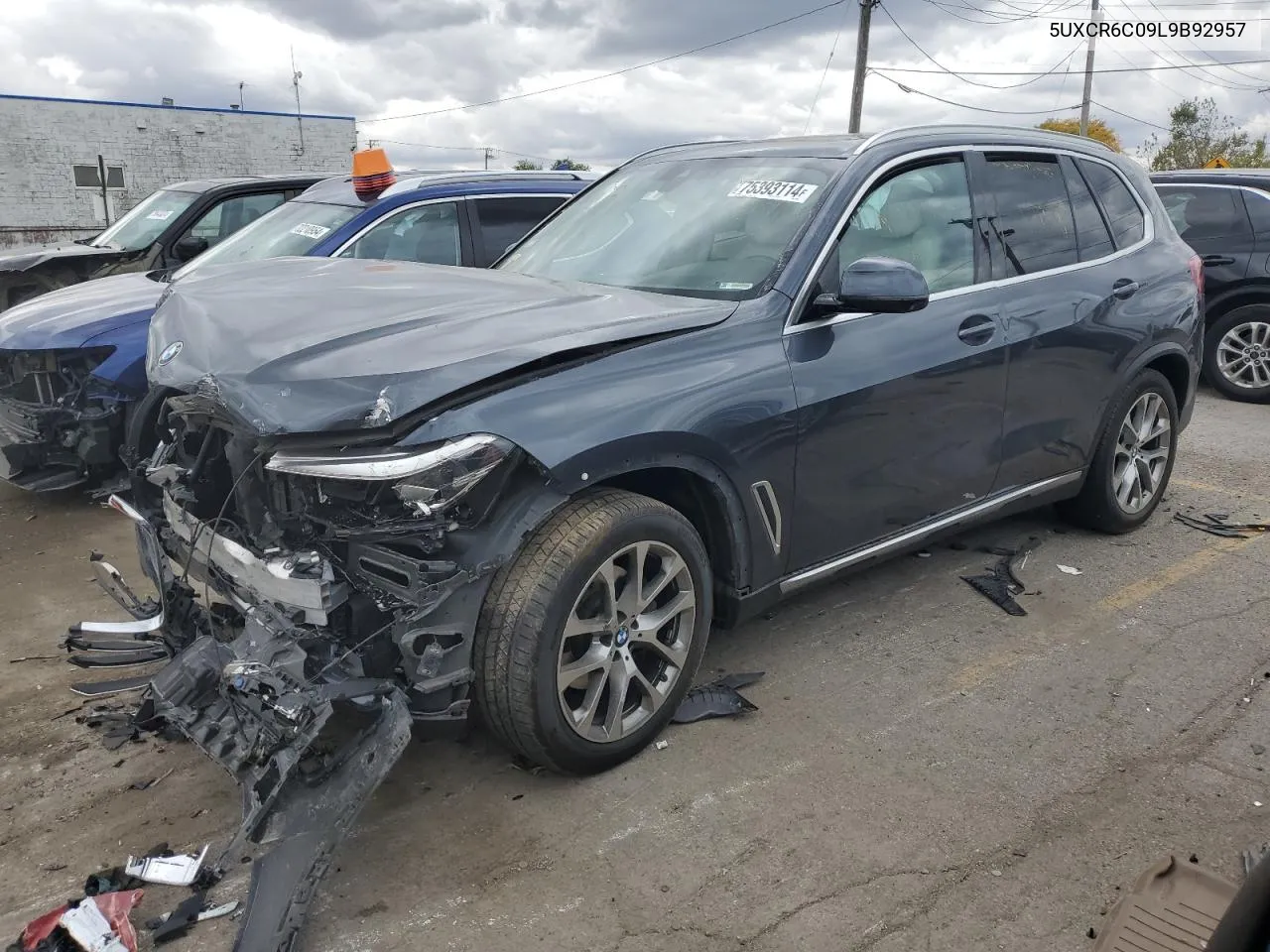 2020 BMW X5 xDrive40I VIN: 5UXCR6C09L9B92957 Lot: 75393114