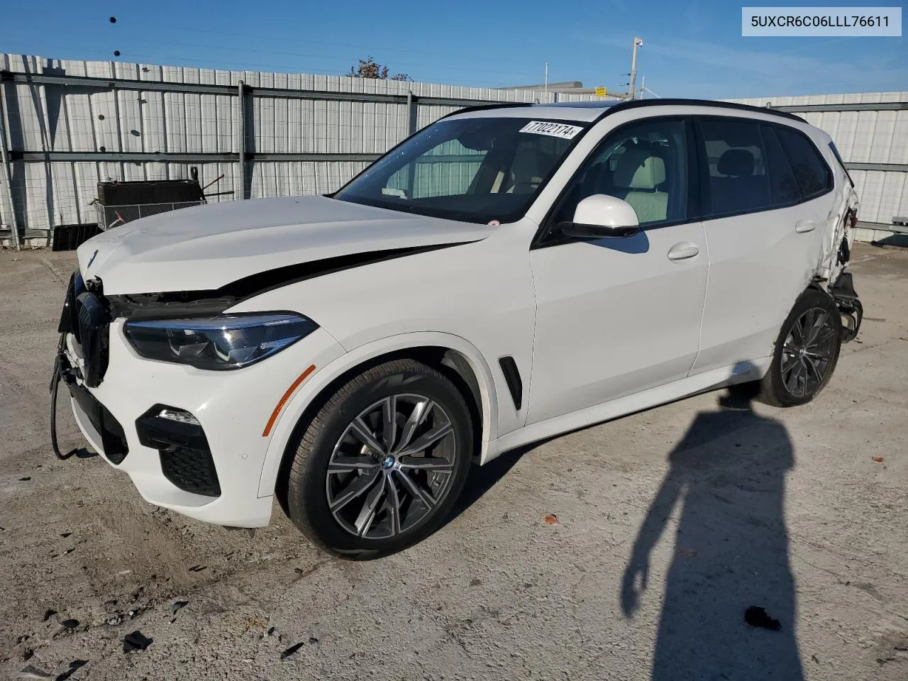 2020 BMW X5 xDrive40I VIN: 5UXCR6C06LLL76611 Lot: 77022174