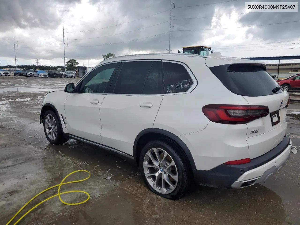 2021 BMW X5 Sdrive 40I VIN: 5UXCR4C00M9F25407 Lot: 63640224