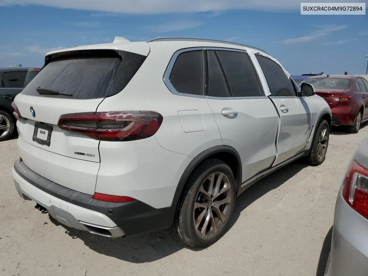 2021 BMW X5 Sdrive 40I VIN: 5UXCR4C04M9G72894 Lot: 73544654