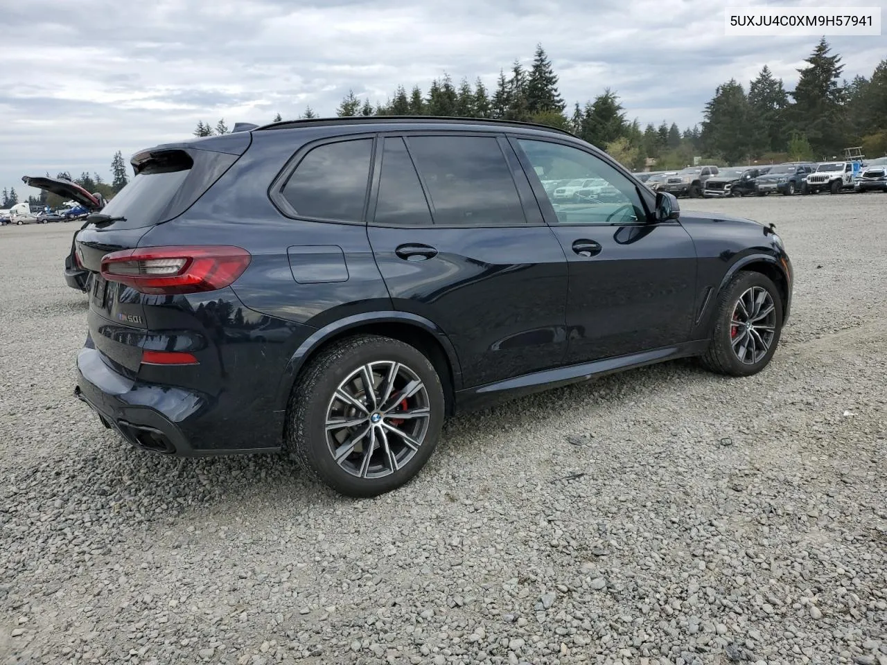 2021 BMW X5 M50I VIN: 5UXJU4C0XM9H57941 Lot: 75541384