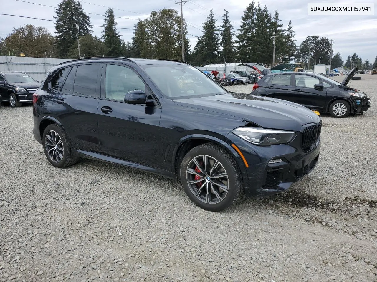 2021 BMW X5 M50I VIN: 5UXJU4C0XM9H57941 Lot: 75541384