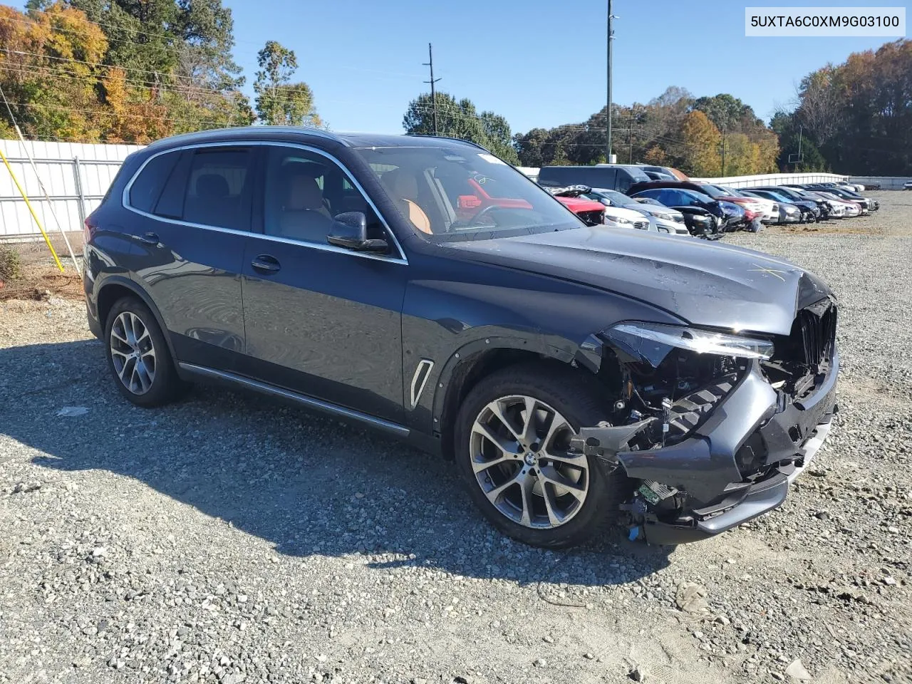 2021 BMW X5 xDrive45E VIN: 5UXTA6C0XM9G03100 Lot: 77354224