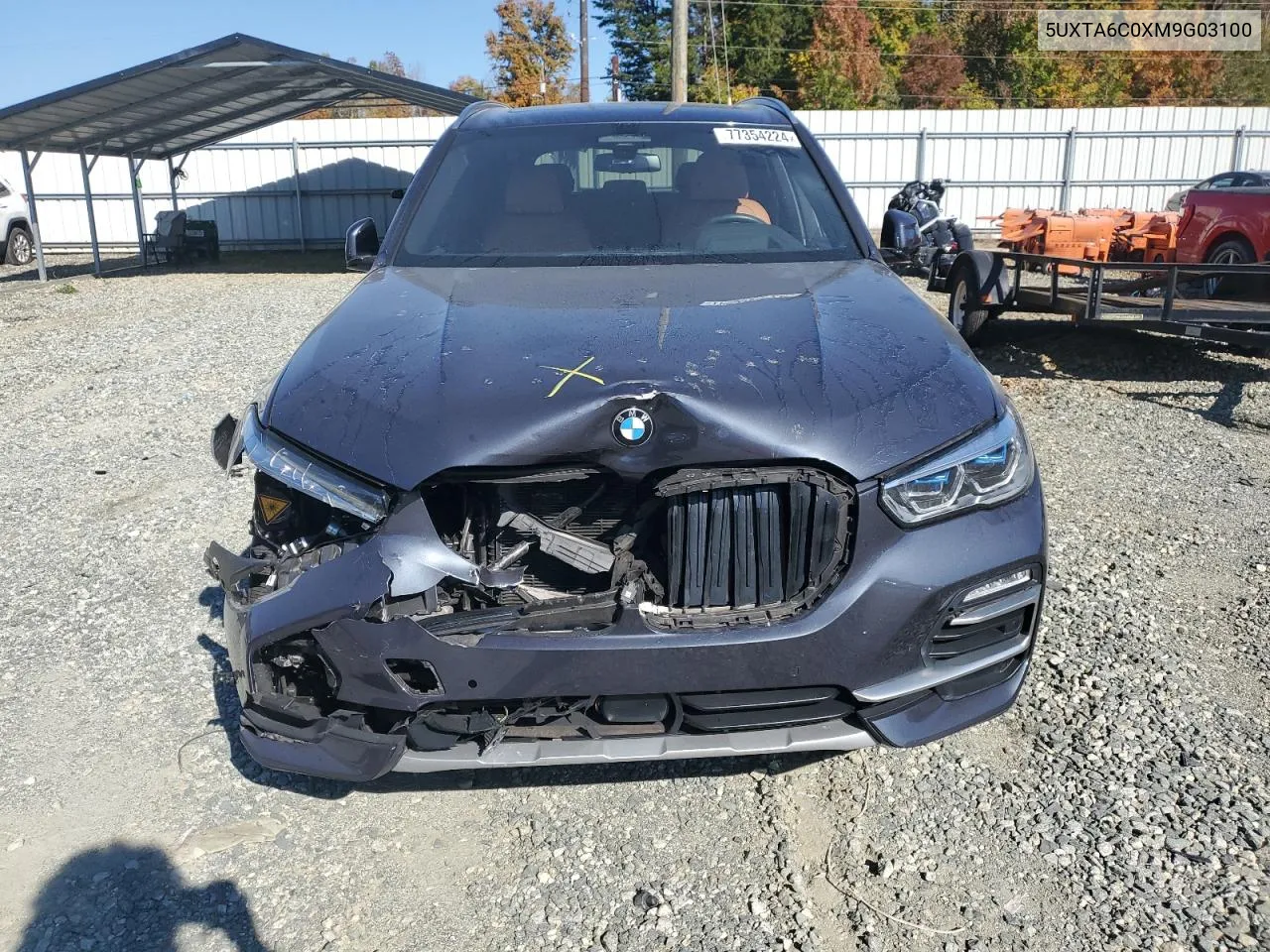 2021 BMW X5 xDrive45E VIN: 5UXTA6C0XM9G03100 Lot: 77354224