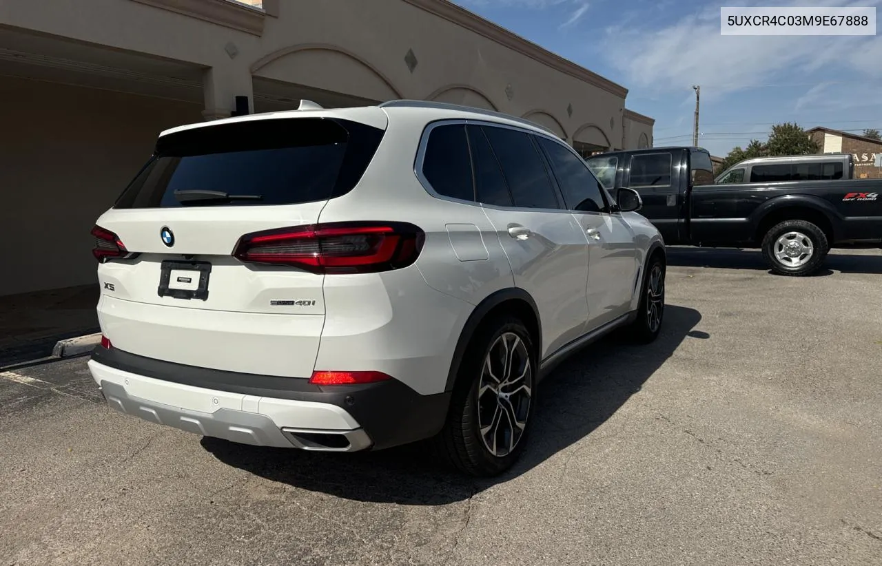 2021 BMW X5 Sdrive 40I VIN: 5UXCR4C03M9E67888 Lot: 78483154