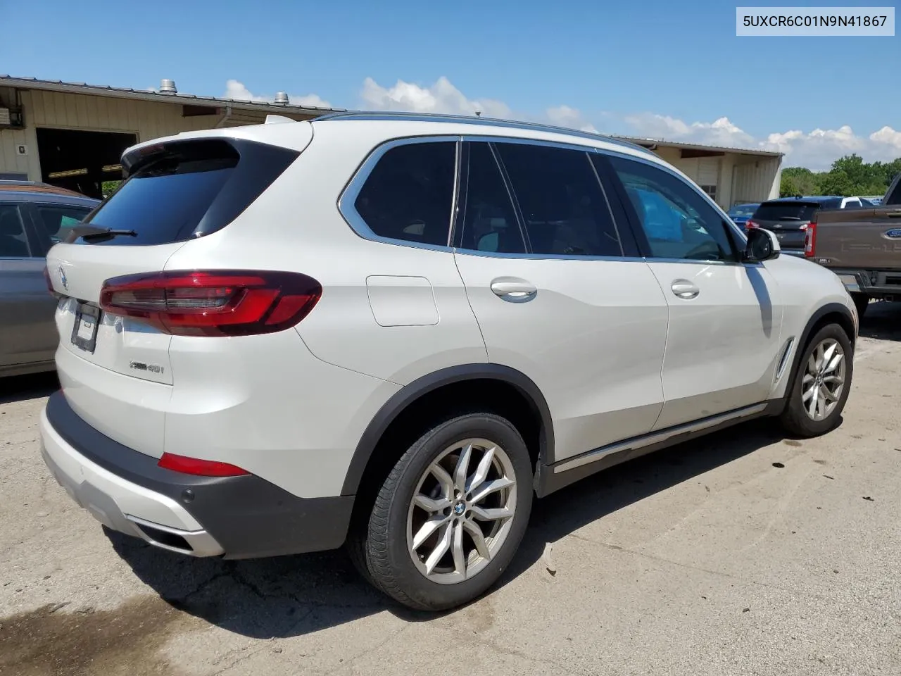 2022 BMW X5 xDrive40I VIN: 5UXCR6C01N9N41867 Lot: 56643474