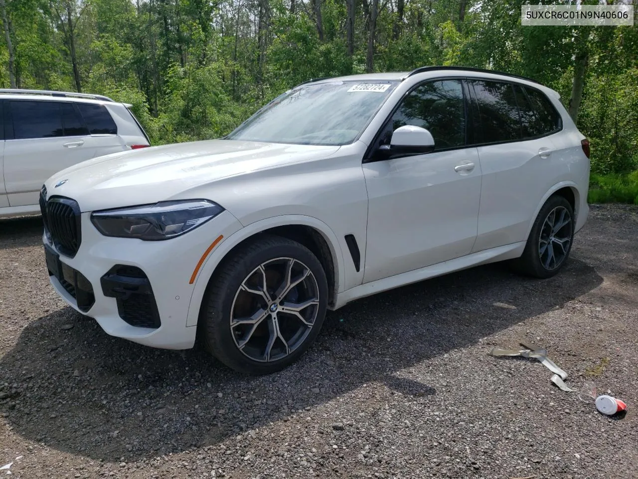 2022 BMW X5 xDrive40I VIN: 5UXCR6C01N9N40606 Lot: 57282724