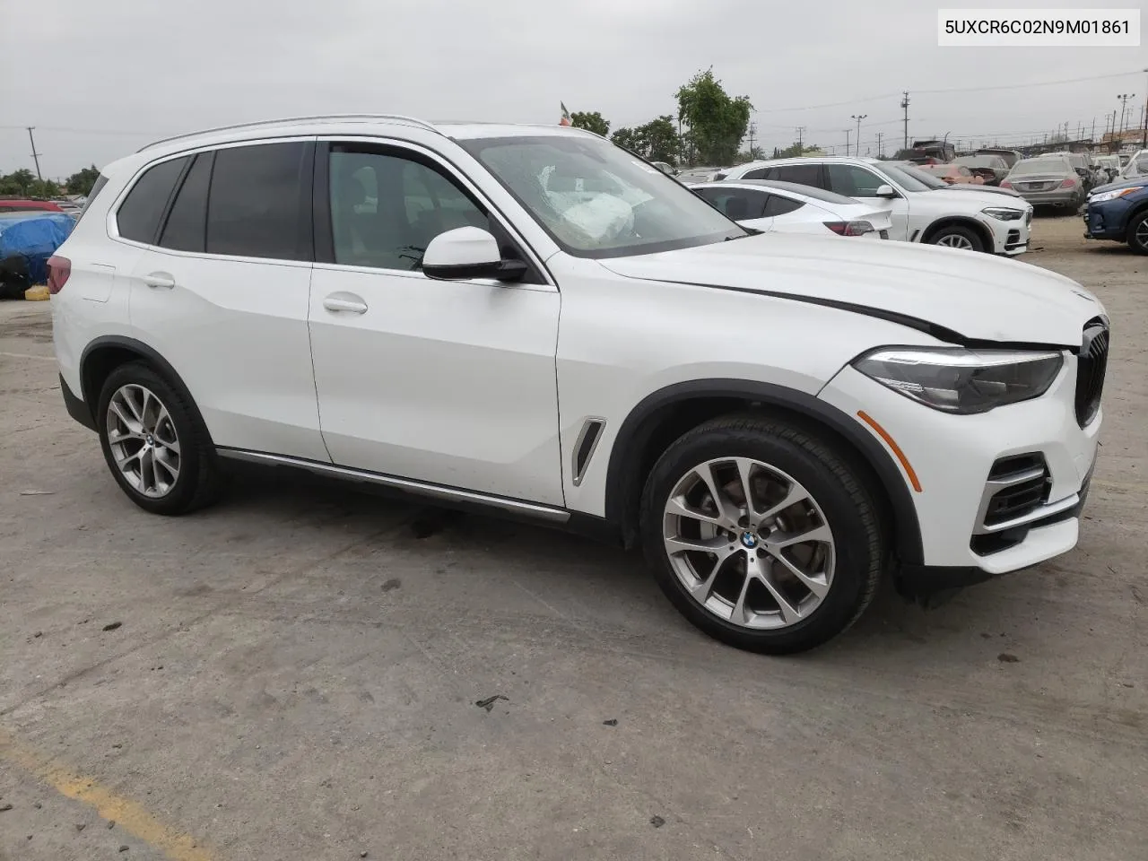 2022 BMW X5 xDrive40I VIN: 5UXCR6C02N9M01861 Lot: 59668064