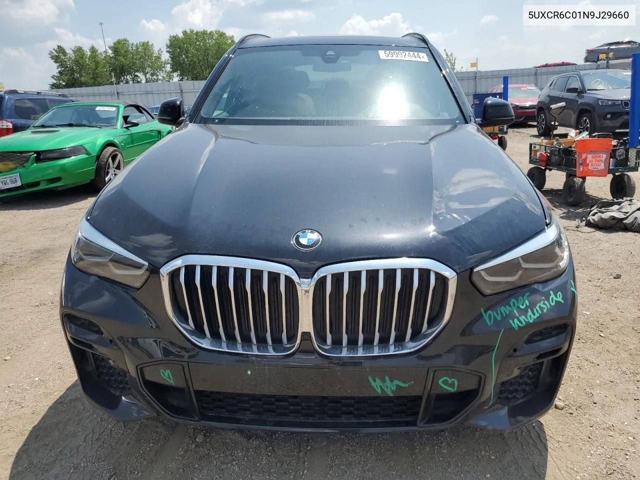 2022 BMW X5 xDrive40I VIN: 5UXCR6C01N9J29660 Lot: 59992444