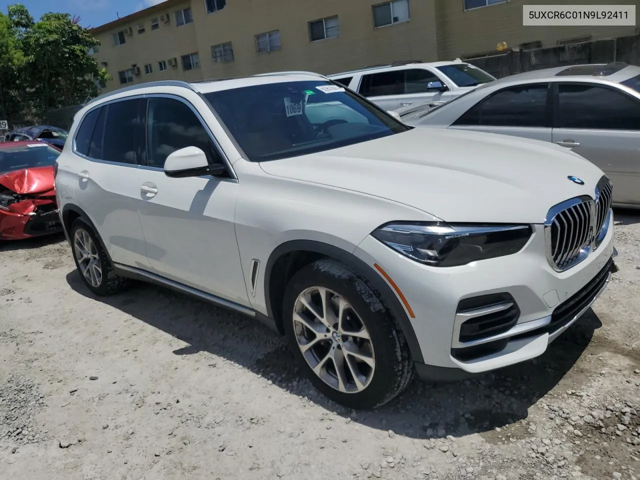 2022 BMW X5 xDrive40I VIN: 5UXCR6C01N9L92411 Lot: 60951694