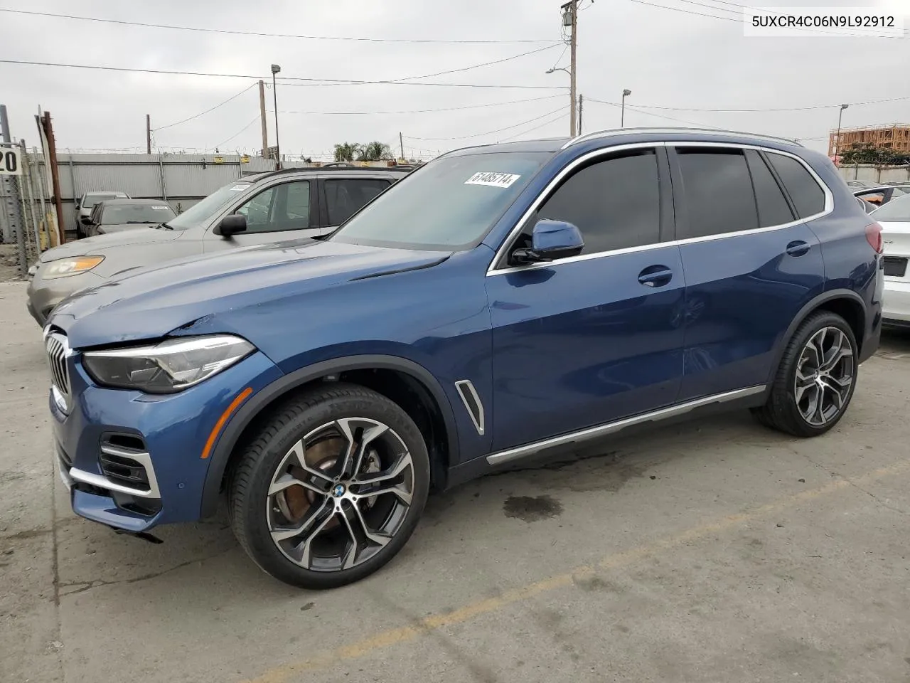 2022 BMW X5 Sdrive 40I VIN: 5UXCR4C06N9L92912 Lot: 61485714