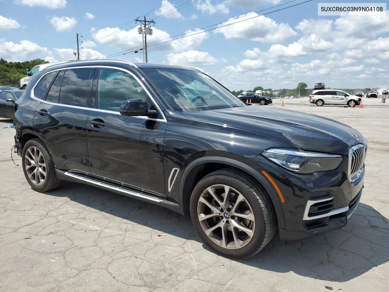 2022 BMW X5 xDrive40I VIN: 5UXCR6C03N9N04108 Lot: 66664904