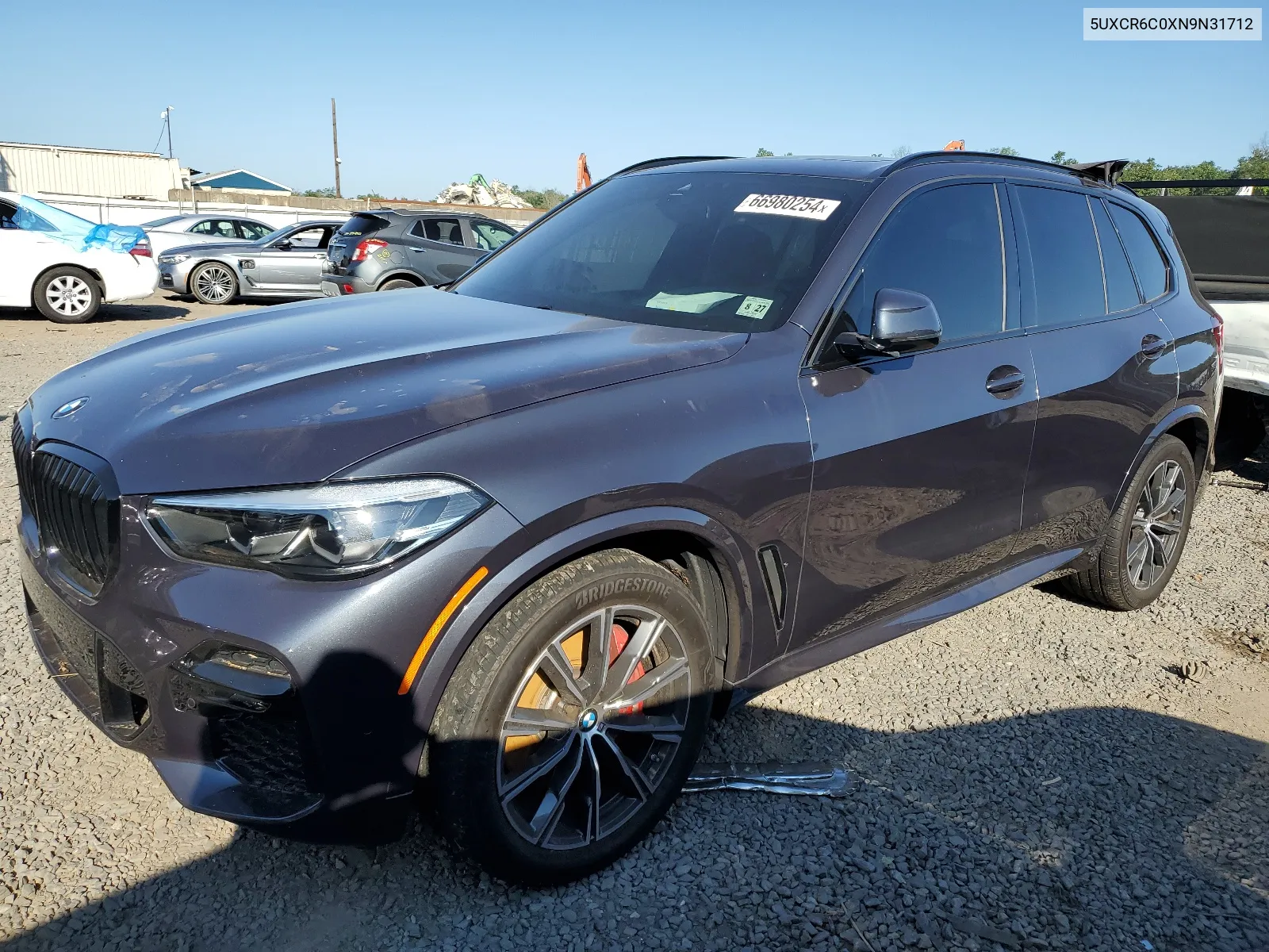 2022 BMW X5 xDrive40I VIN: 5UXCR6C0XN9N31712 Lot: 66980254