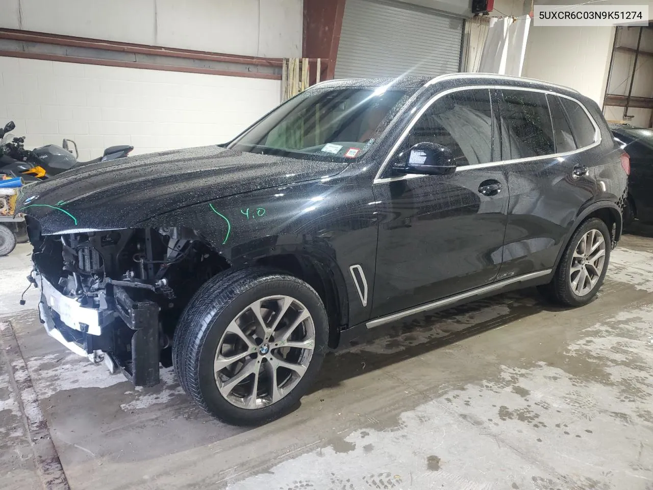 2022 BMW X5 xDrive40I VIN: 5UXCR6C03N9K51274 Lot: 71935514