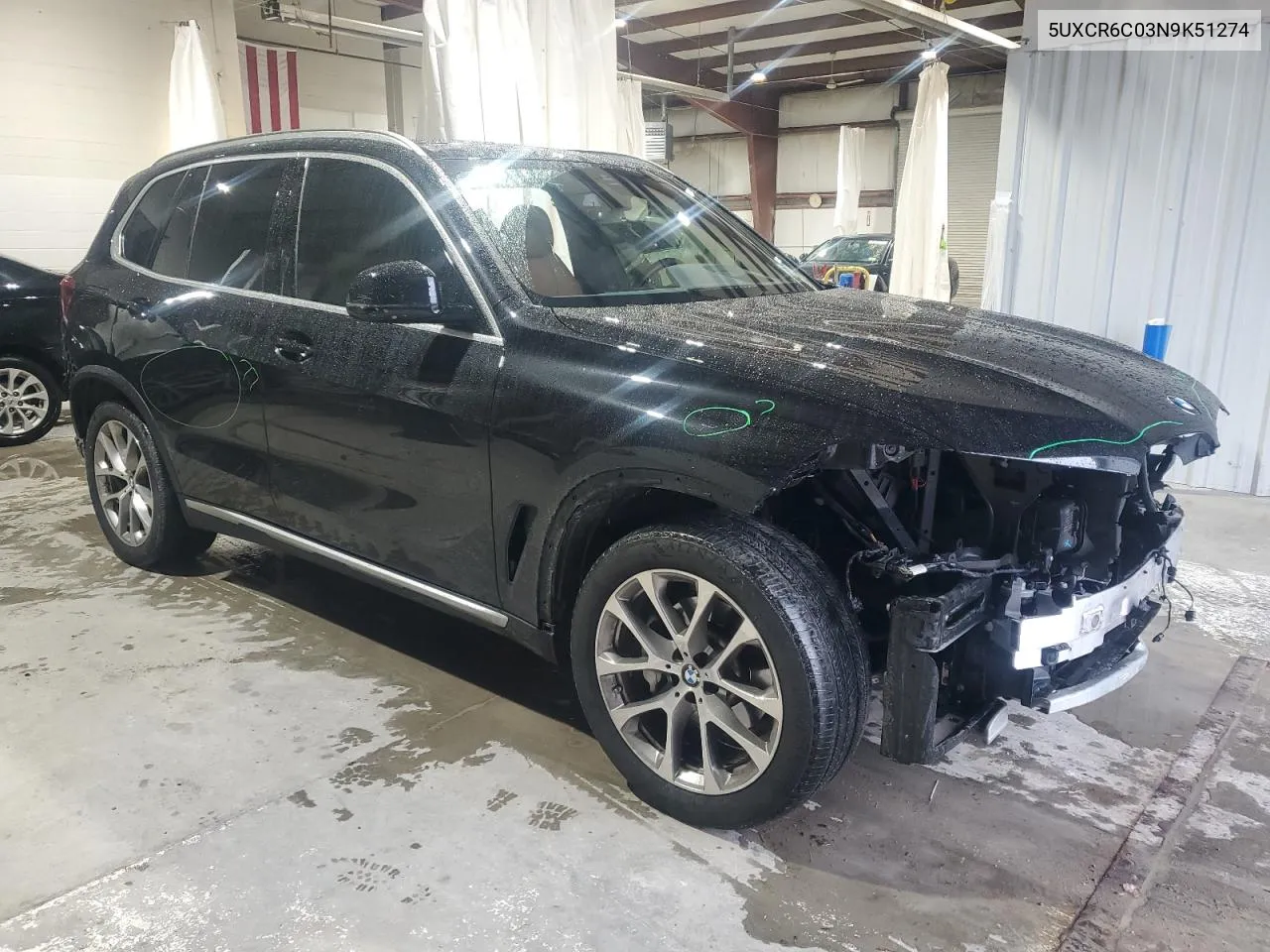 2022 BMW X5 xDrive40I VIN: 5UXCR6C03N9K51274 Lot: 71935514