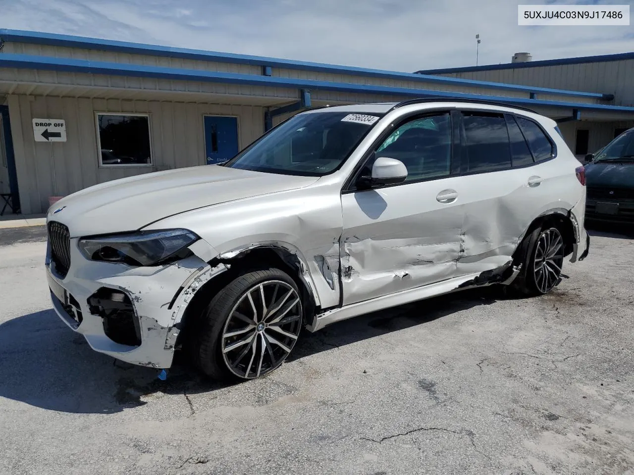 2022 BMW X5 M50I VIN: 5UXJU4C03N9J17486 Lot: 72560334