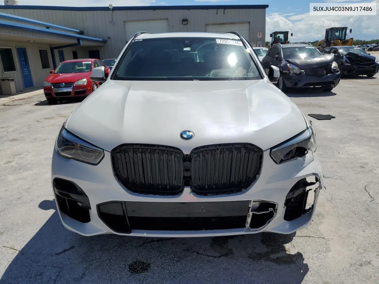 2022 BMW X5 M50I VIN: 5UXJU4C03N9J17486 Lot: 72560334