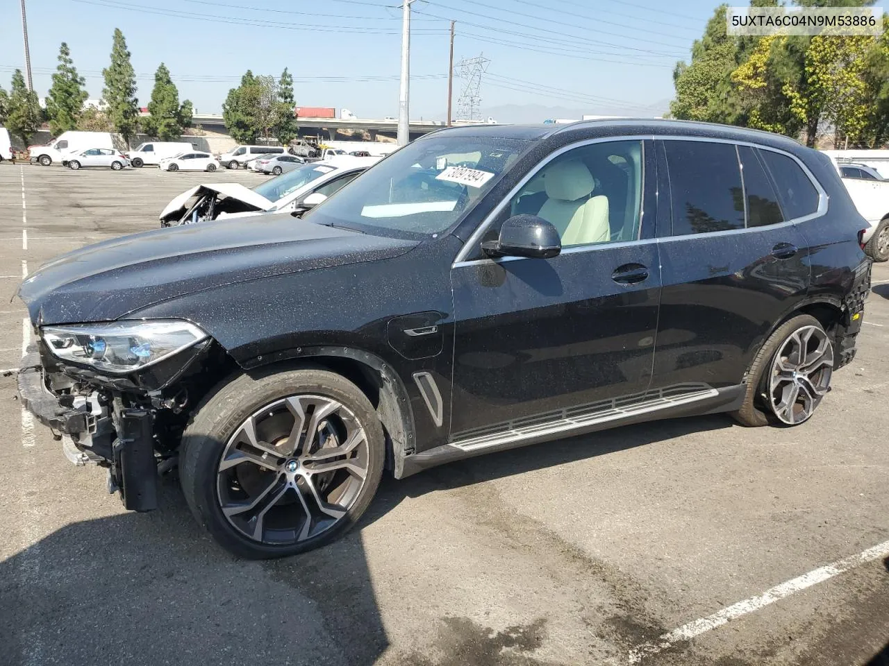 2022 BMW X5 xDrive45E VIN: 5UXTA6C04N9M53886 Lot: 73097994