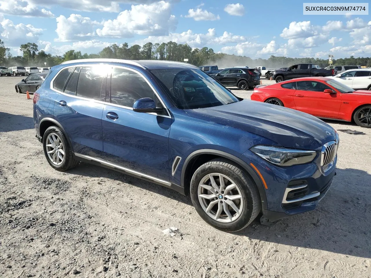 2022 BMW X5 Sdrive 40I VIN: 5UXCR4C03N9M74774 Lot: 73470744