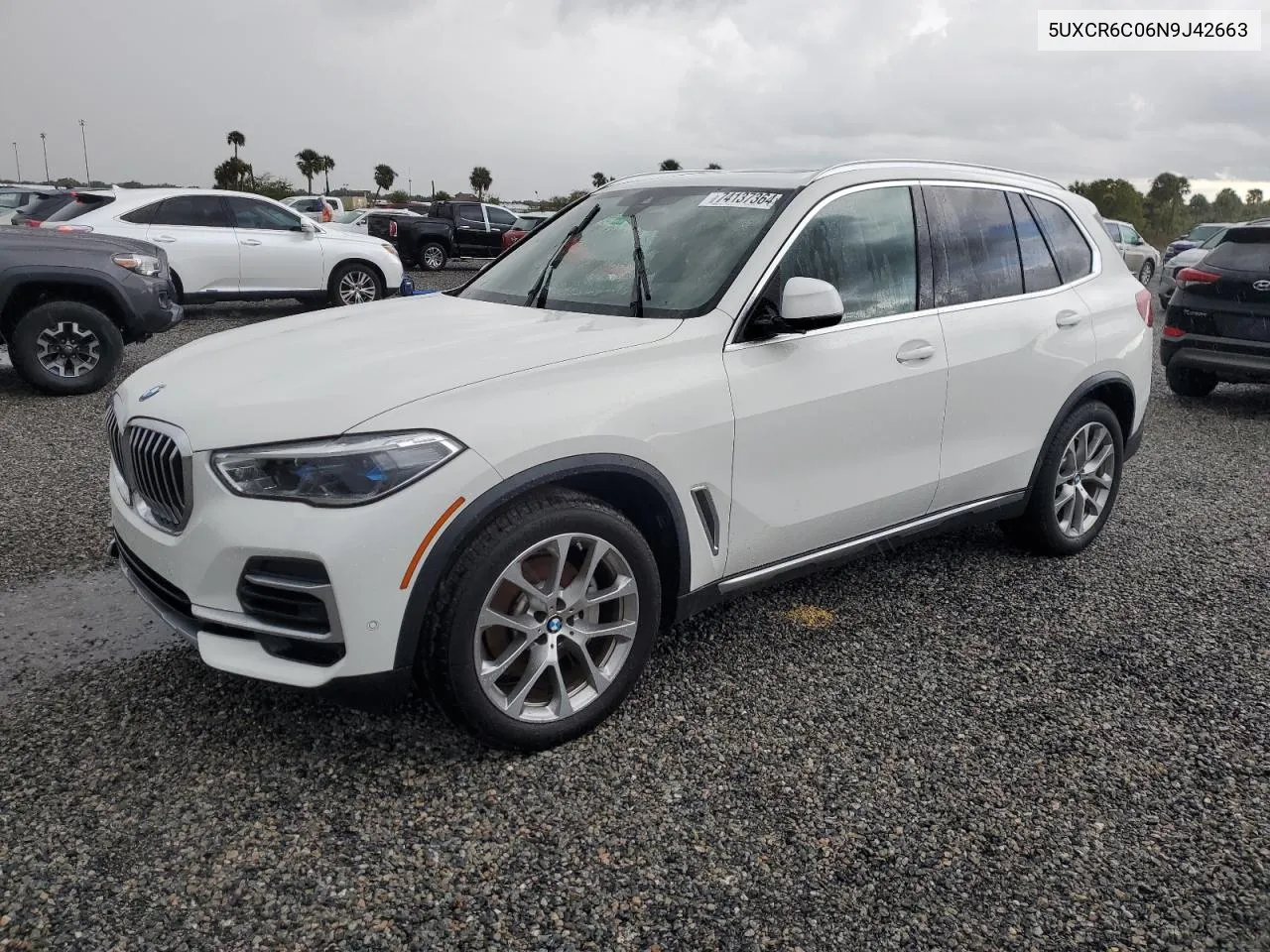 2022 BMW X5 xDrive40I VIN: 5UXCR6C06N9J42663 Lot: 74137364