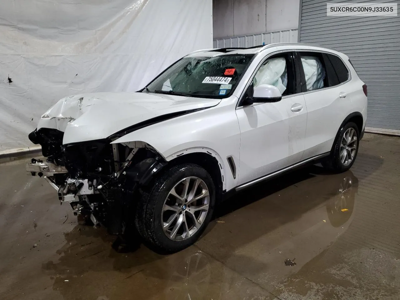 2022 BMW X5 xDrive40I VIN: 5UXCR6C00N9J33635 Lot: 75044474