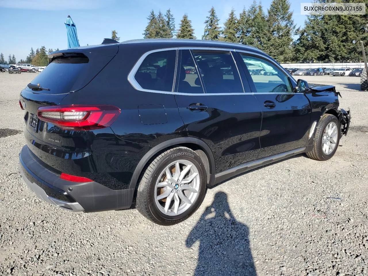 2022 BMW X5 xDrive40I VIN: 5UXCR6C0XN9J07155 Lot: 75184494