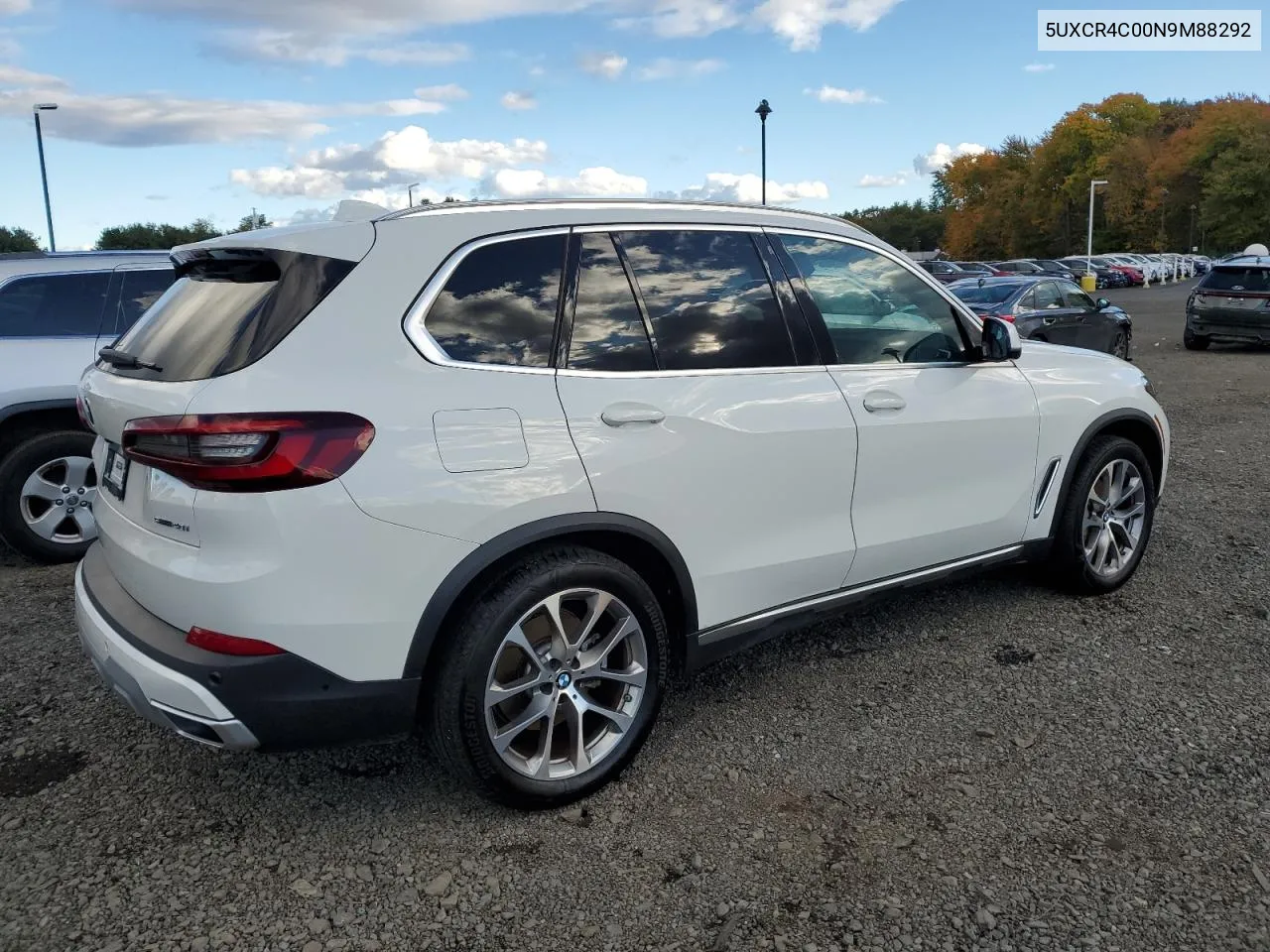 2022 BMW X5 Sdrive 40I VIN: 5UXCR4C00N9M88292 Lot: 76505844