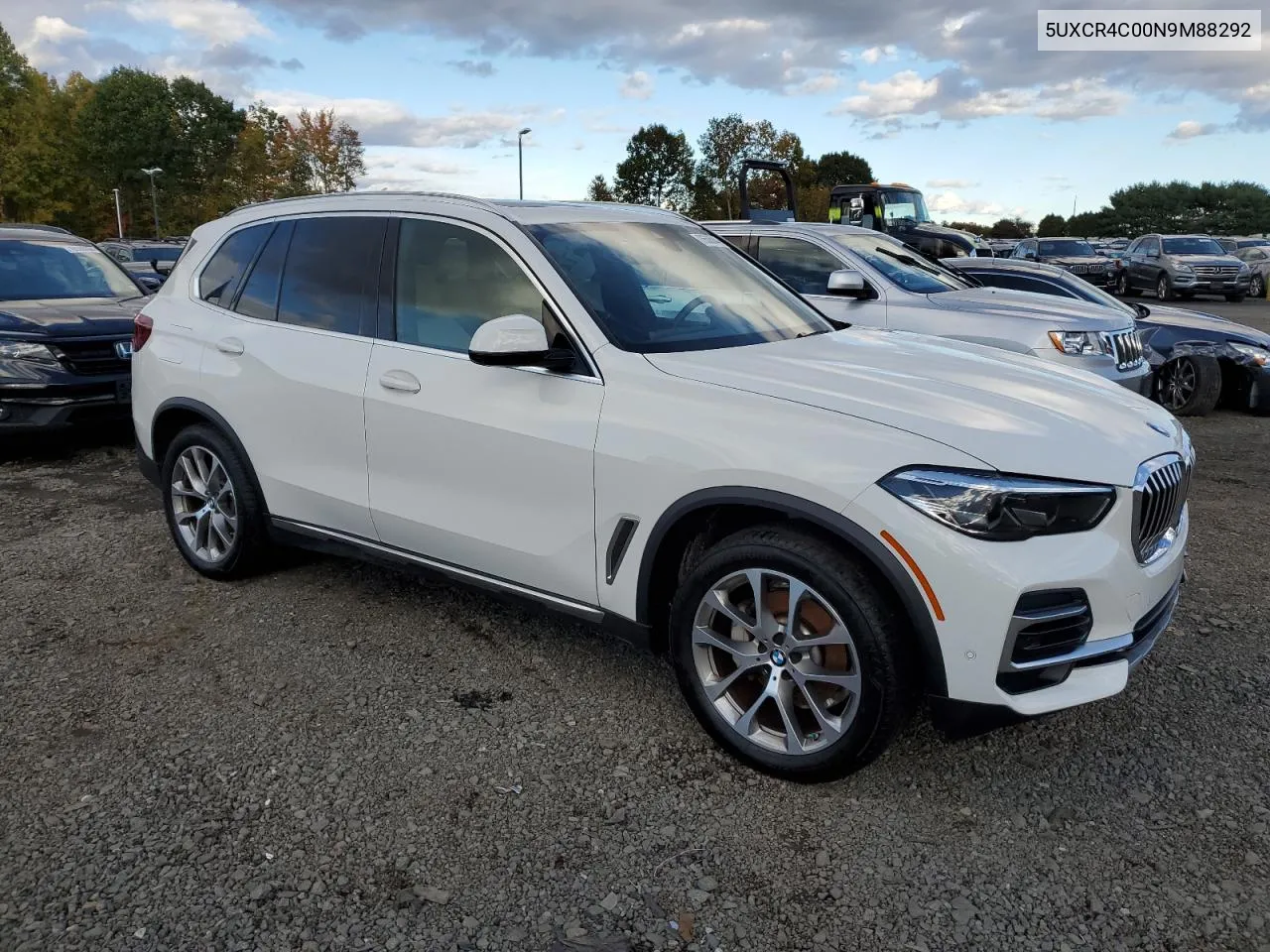 2022 BMW X5 Sdrive 40I VIN: 5UXCR4C00N9M88292 Lot: 76505844