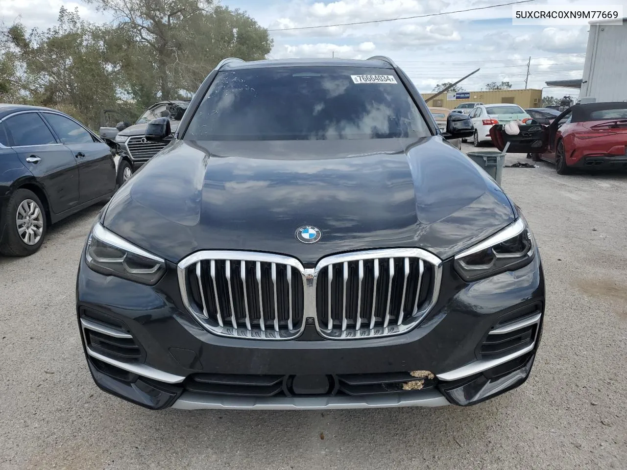 2022 BMW X5 Sdrive 40I VIN: 5UXCR4C0XN9M77669 Lot: 76664034