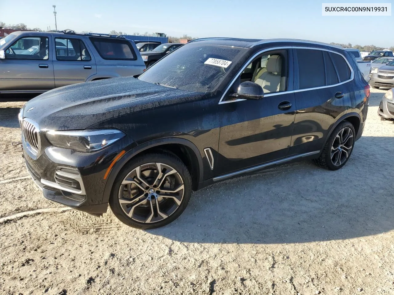 2022 BMW X5 Sdrive 40I VIN: 5UXCR4C00N9N19931 Lot: 77858704