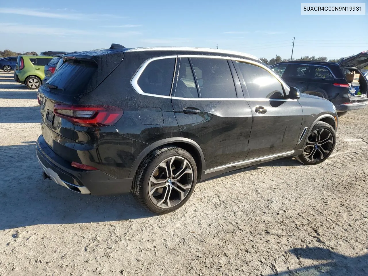 2022 BMW X5 Sdrive 40I VIN: 5UXCR4C00N9N19931 Lot: 77858704