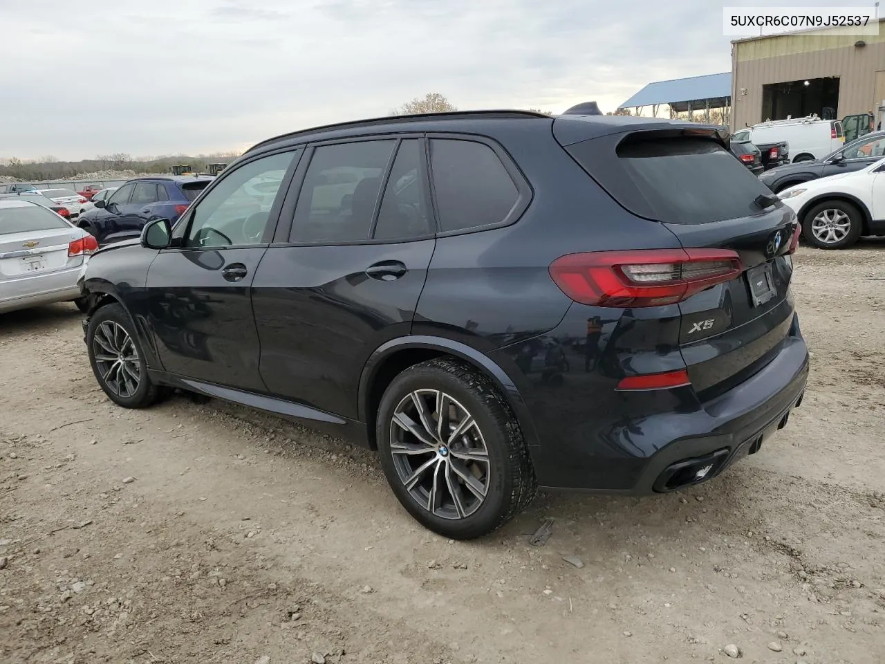 2022 BMW X5 xDrive40I VIN: 5UXCR6C07N9J52537 Lot: 79814254