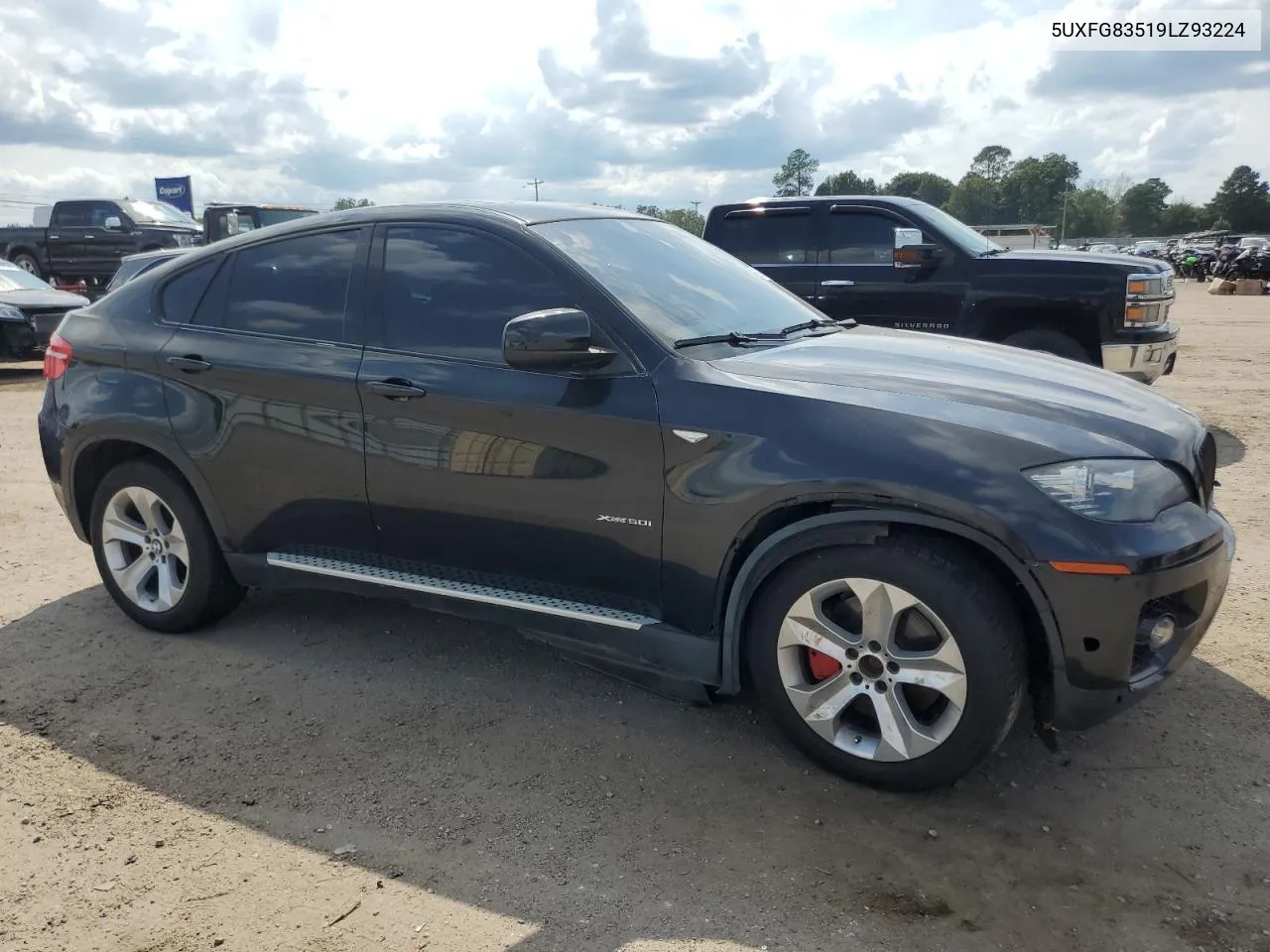 2009 BMW X6 VIN: 5UXFG83519LZ93224 Lot: 69803024