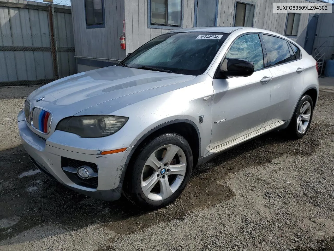 2009 BMW X6 VIN: 5UXFG83509LZ94302 Lot: 78740904