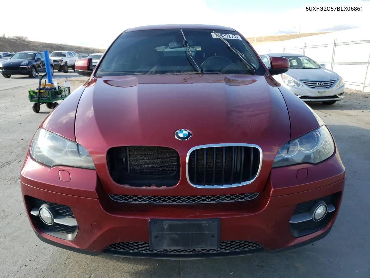 2011 BMW X6 xDrive35I VIN: 5UXFG2C57BLX06861 Lot: 43829274