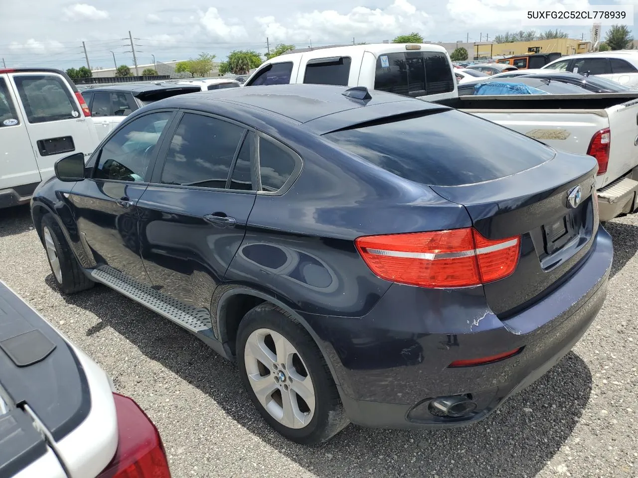 2012 BMW X6 xDrive35I VIN: 5UXFG2C52CL778939 Lot: 54853424