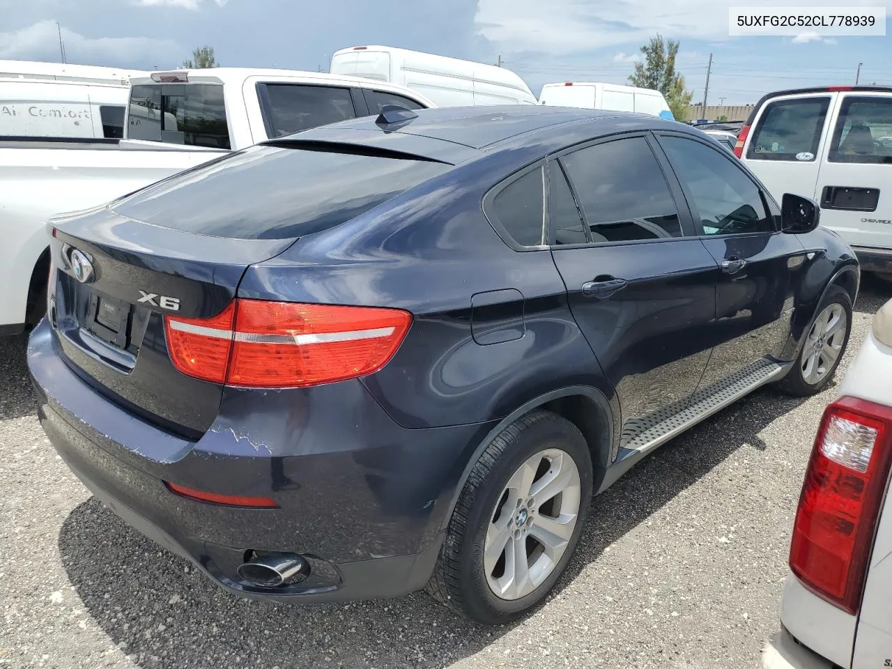 2012 BMW X6 xDrive35I VIN: 5UXFG2C52CL778939 Lot: 54853424