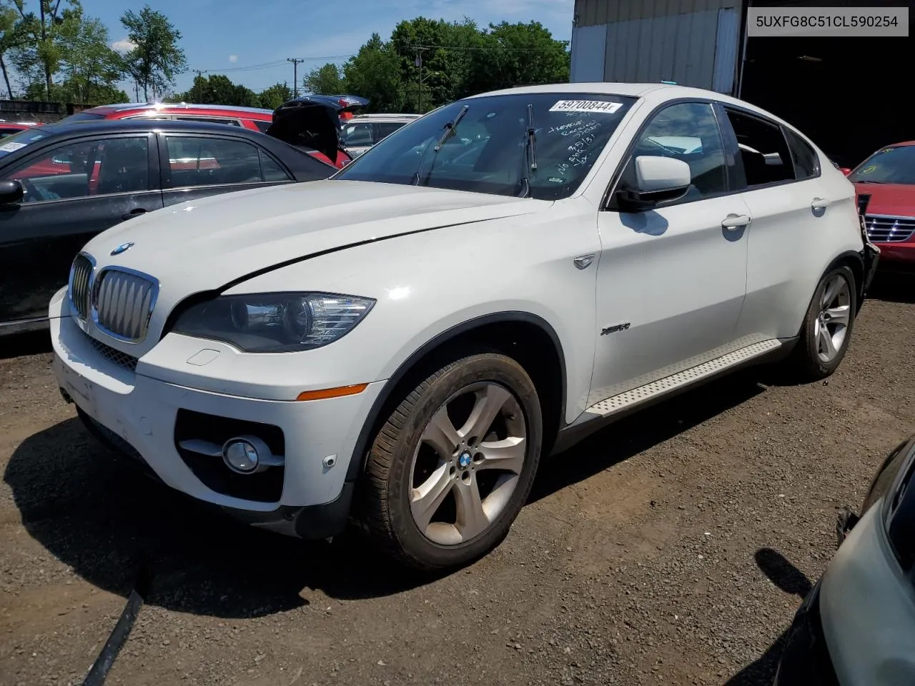 2012 BMW X6 xDrive50I VIN: 5UXFG8C51CL590254 Lot: 59700844