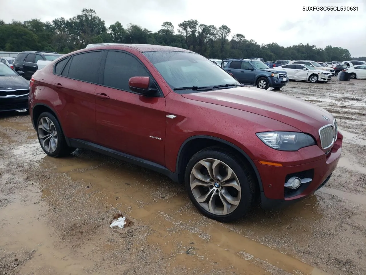 2012 BMW X6 xDrive50I VIN: 5UXFG8C55CL590631 Lot: 79686954