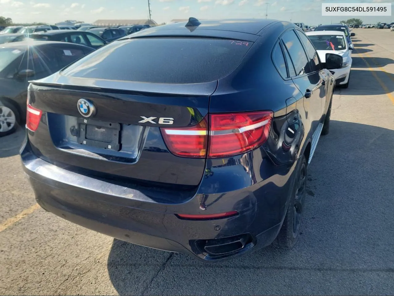 2013 BMW X6 xDrive50I VIN: 5UXFG8C54DL591495 Lot: 71323414